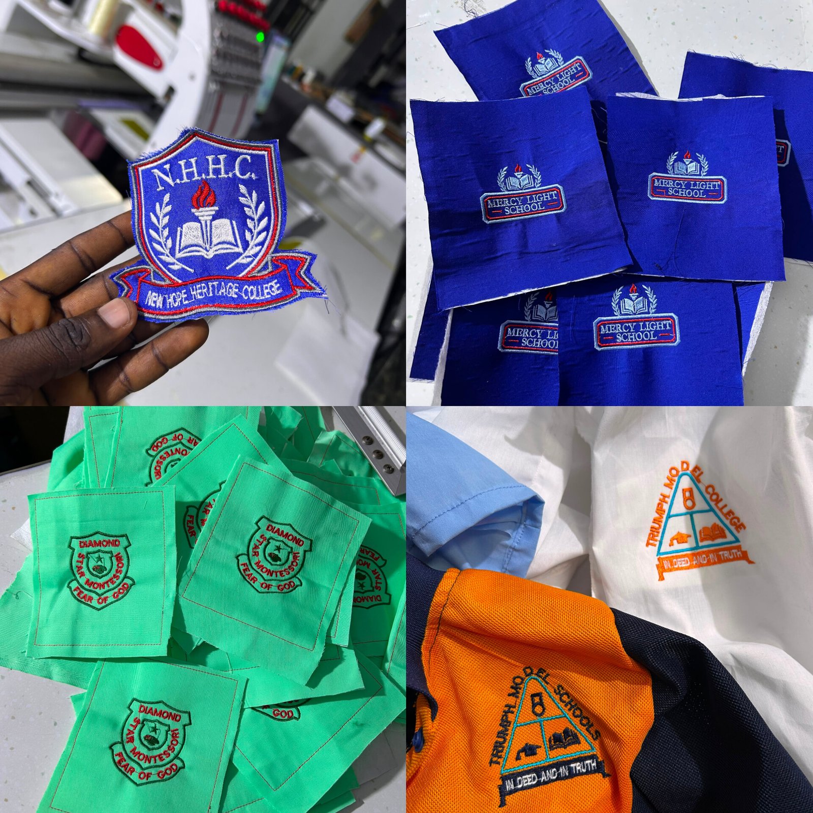 Custom school badge